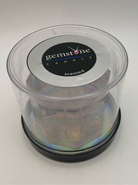 NEW - Prismatic Iridescent Gemstone Candle Rainbow Hologram Gel Sparkle Candle